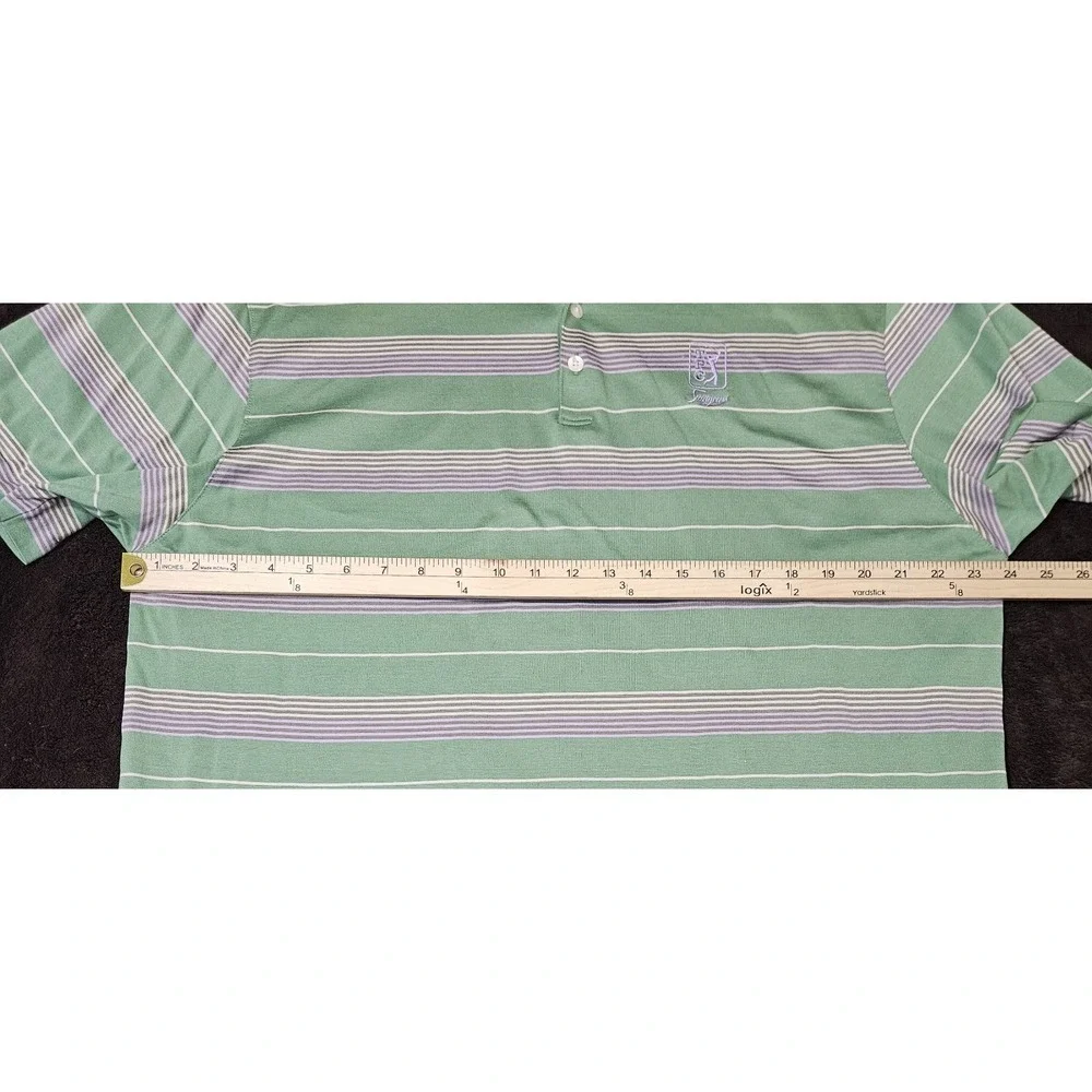Nike Tiger Woods Collection Polo Shirt Striped Men's XL TPC Sawgrass Logo